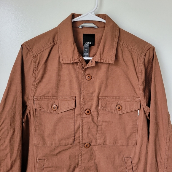 Vuori Ripstop Russell Jacket Small Mens Burnt Orange - Picture 2 of 9